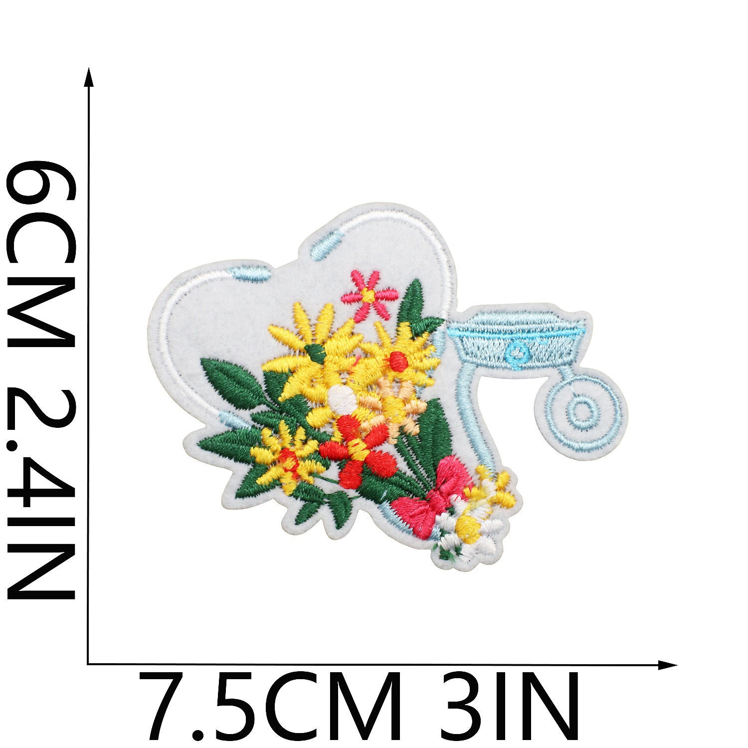 Wholesale Cartoon human organ embroidery patch medical equipment patch